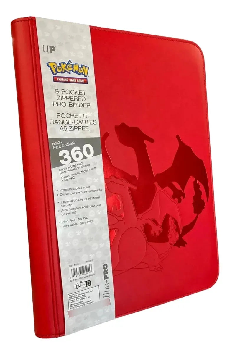 CARPETA PRO CON CIERRE 9 BOLSILLOS ELITE SERIES CHARIZARD: PRECIO PREVENTA 360 ESPACIOS