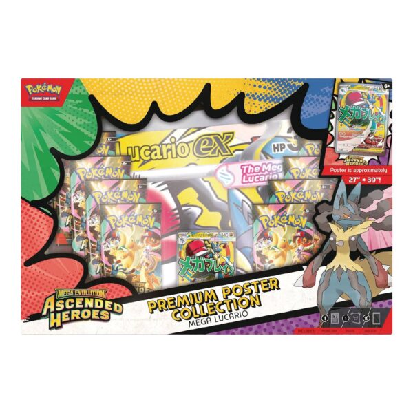 Ascended Heroes - Premium Poster Collection - Mega Lucario INGLES