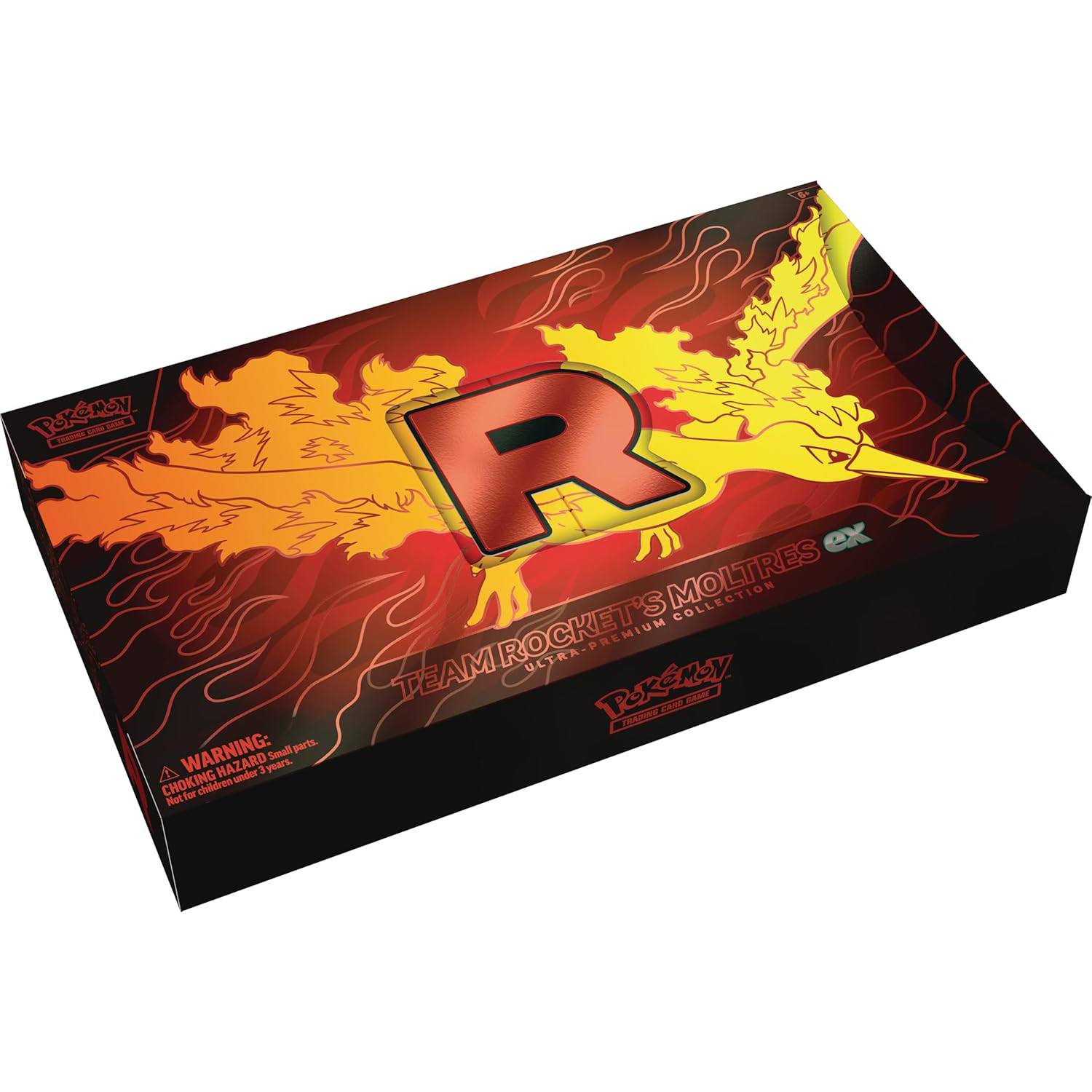 Pokémon TCG Team Rocket’s Moltres ex Ultra Premium Collection Ingles
