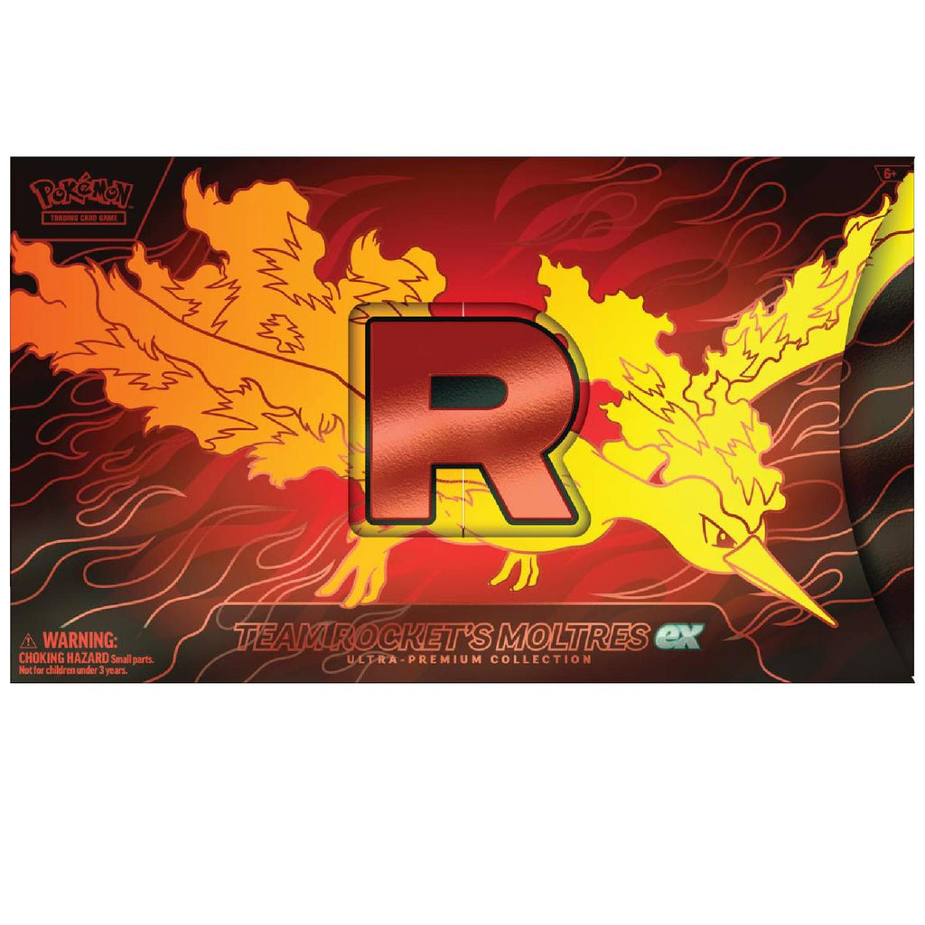Pokémon TCG Team Rocket’s Moltres ex Ultra Premium Collection Ingles