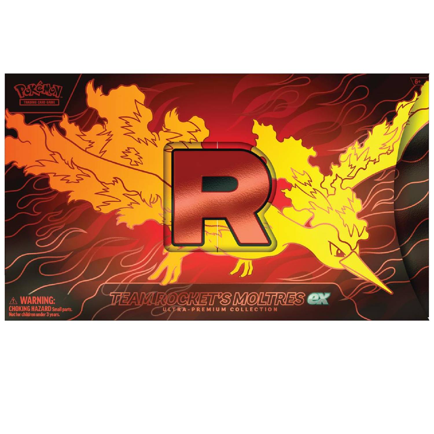 Pokémon TCG Team Rocket’s Moltres ex Ultra Premium Collection Ingles